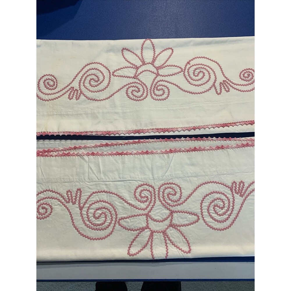 vintage Handwork & Crochet Trims Standard Sham